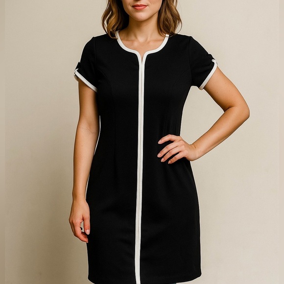 Talbots Black Midi Dress - Picture 1 of 8
